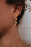 ZAFINO - Chloe thread earring - morganite