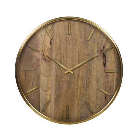 Orlando Wood Metal Clock