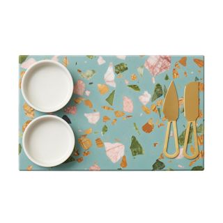 Jewel - 5pc terrazzo / ceramic serving set