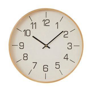 Baker wood clock