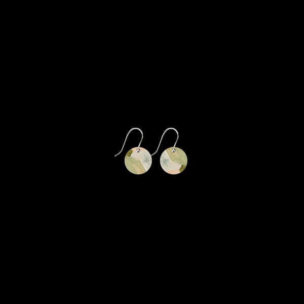 Moe Moe -2 Aura Small Circle Drop Earrings