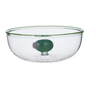 Olive Glass Bowl