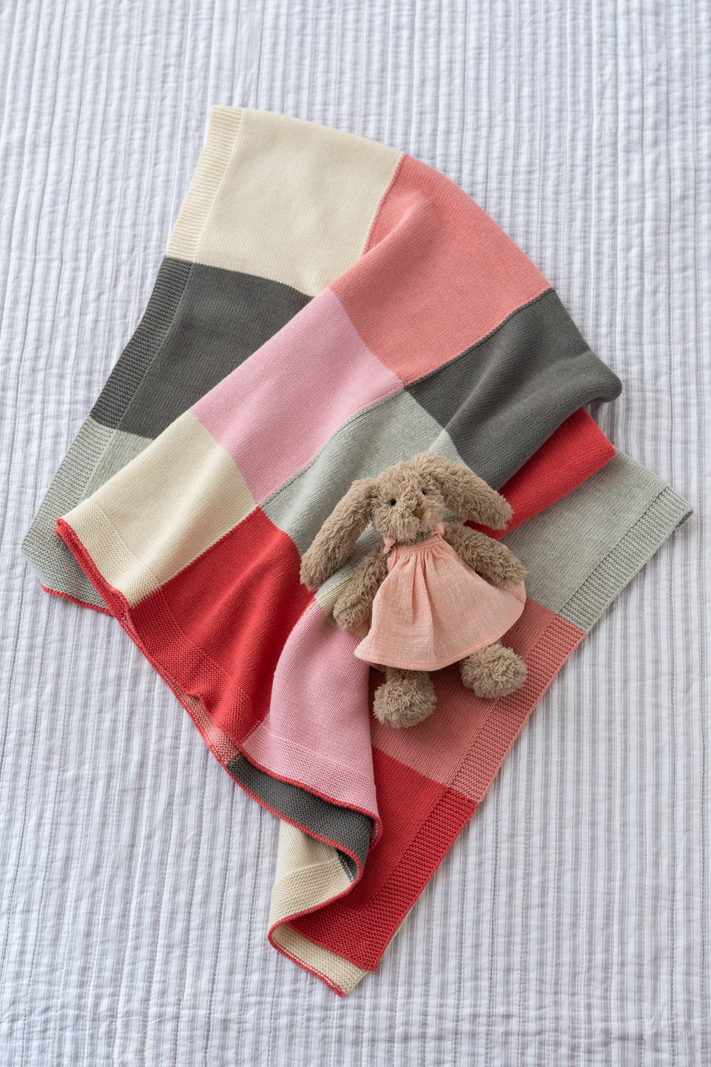 Patchwork baby blanket - Pink