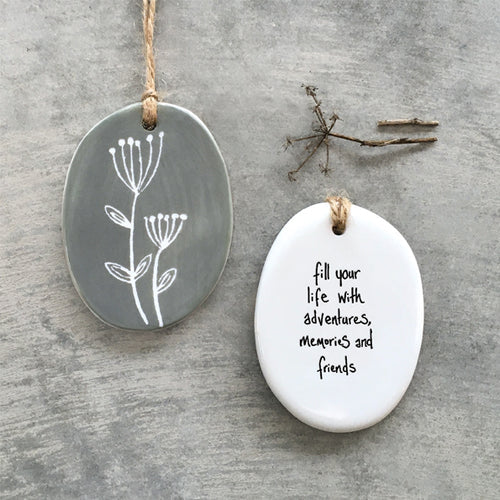 East of India - Oval Sgraffito