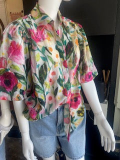 Jojoba Top - primrose print