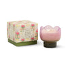 Tulip glass candle in gift box