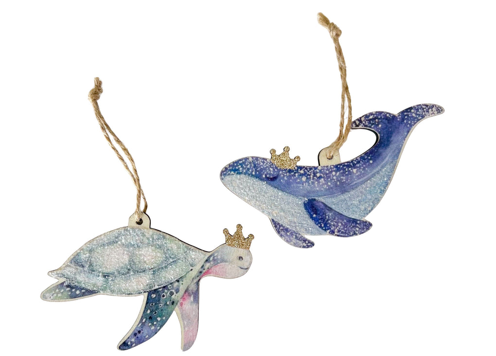UC580223 Whale & Turtle Shell Hanging Decorations