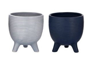 Verge Ceramic Footed Pot- 22