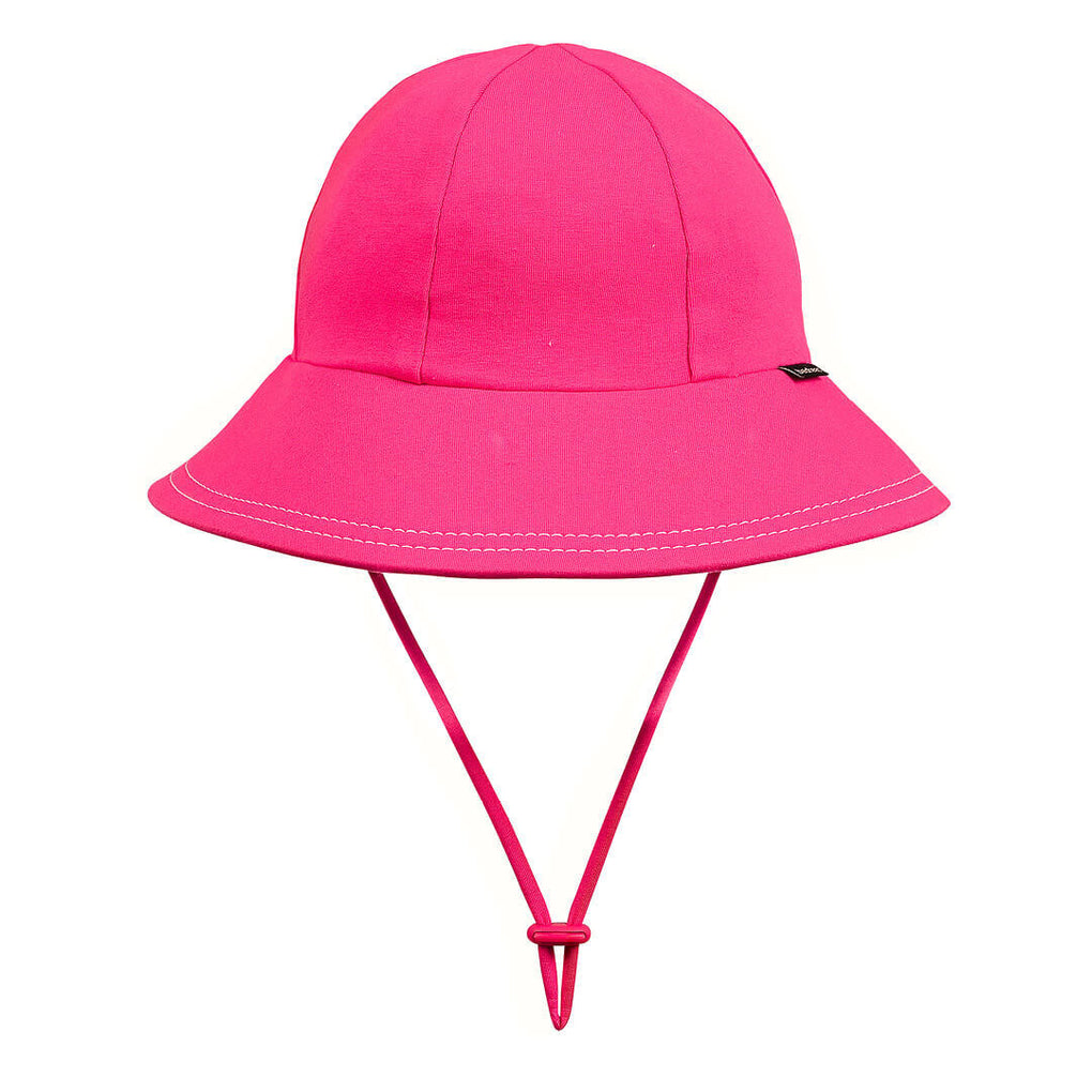 Bead Head - Ponytail Bucket Hat with Strap - Bright Pink