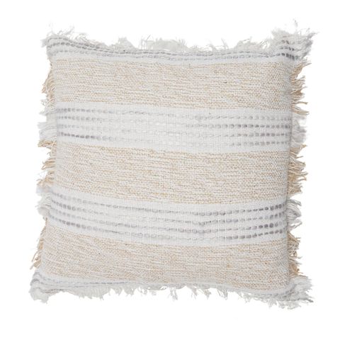 Oceana Cotton Cushion 50x50cm Nat/Grey