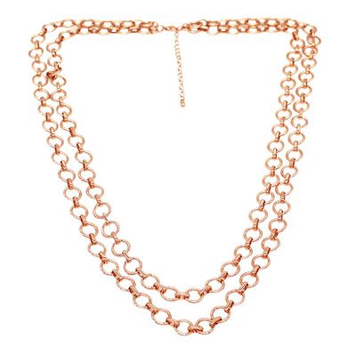 Circle Link Double Layer Necklace